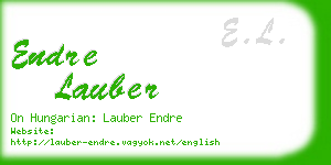 endre lauber business card